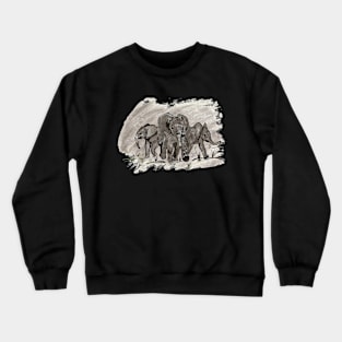 Baby Elephants Crewneck Sweatshirt